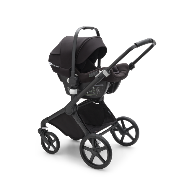 Bugaboo Fox 5 Carrycot And Seat Pushchair - Stormy Blue/Graphite Chassis