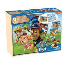 Paw Patrol 3 Wooden Puzzles - David Rogers Toymaster