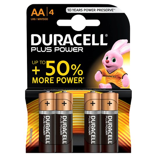 Duracell AA Batteries 4 pack - David Rogers Toymaster