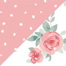 Bebe Au Lait - 2pk Swaddle Blankets - Rosy and Dewdrops