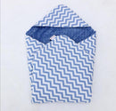 Little Love Blanket 5 Point- Blue Chevron