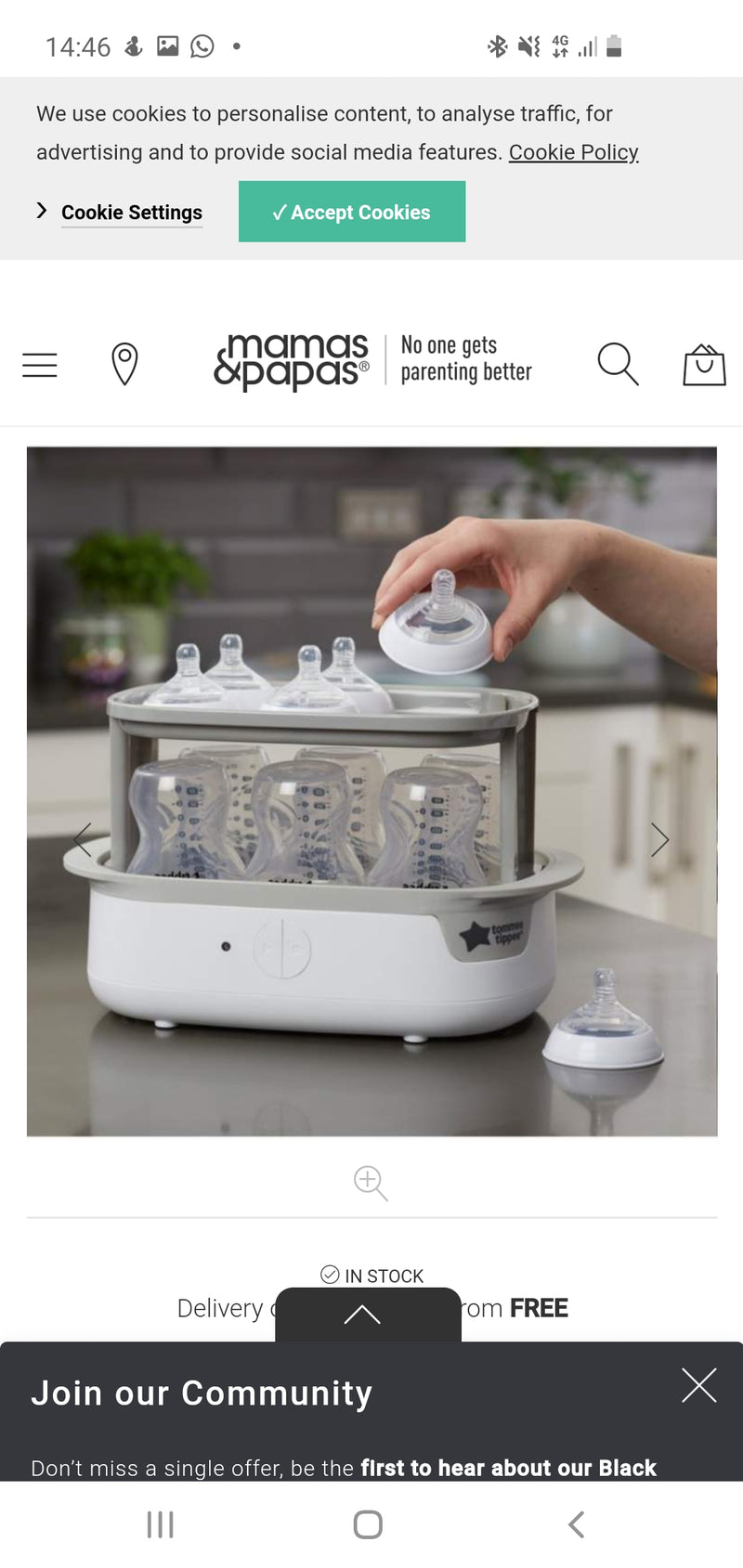 Tommee Tippee Electric Steraliser