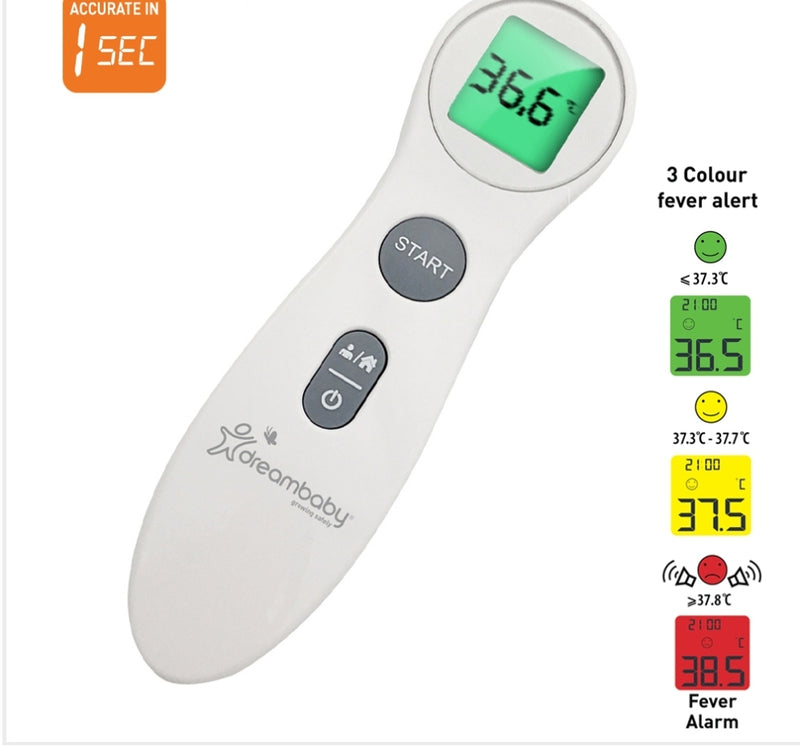 Dreambaby Non Contact Fever Alert- Infrared Forehead Thermometer