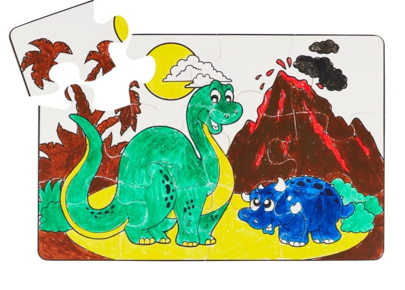 Paint A Puzzle - Dinosaur World