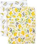 Bebe Au Lait - 2pk Swaddle Blankets - Royal Garden and Floral Alphabet