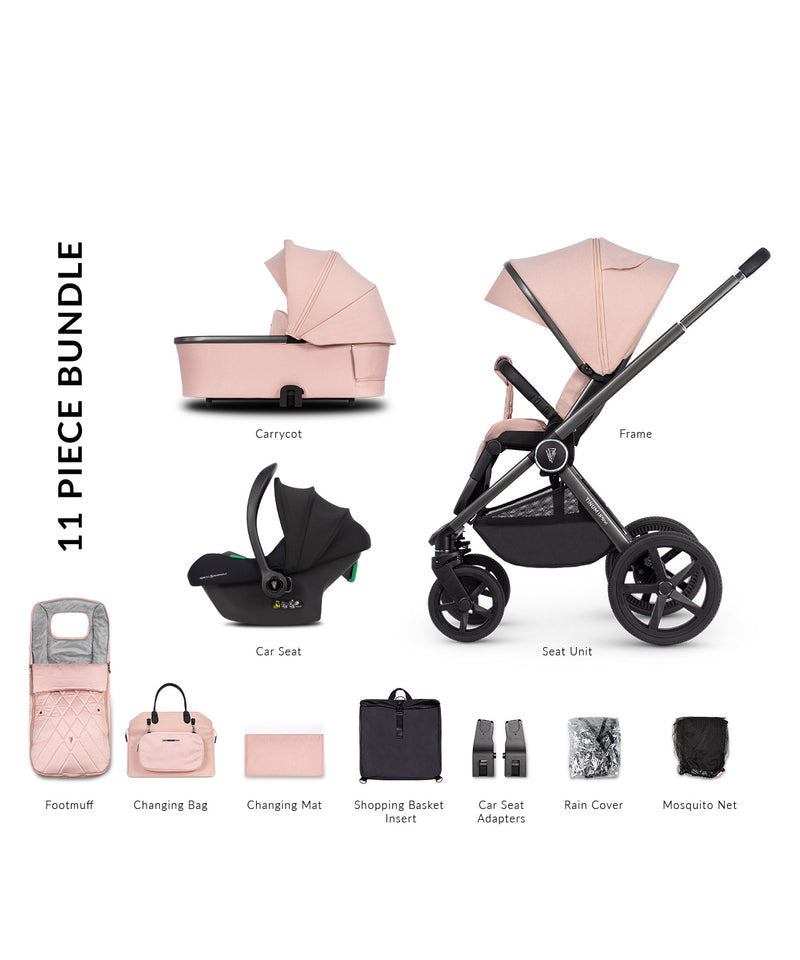 Venicci Tinum Upline - 3 in 1 - Misty Rose