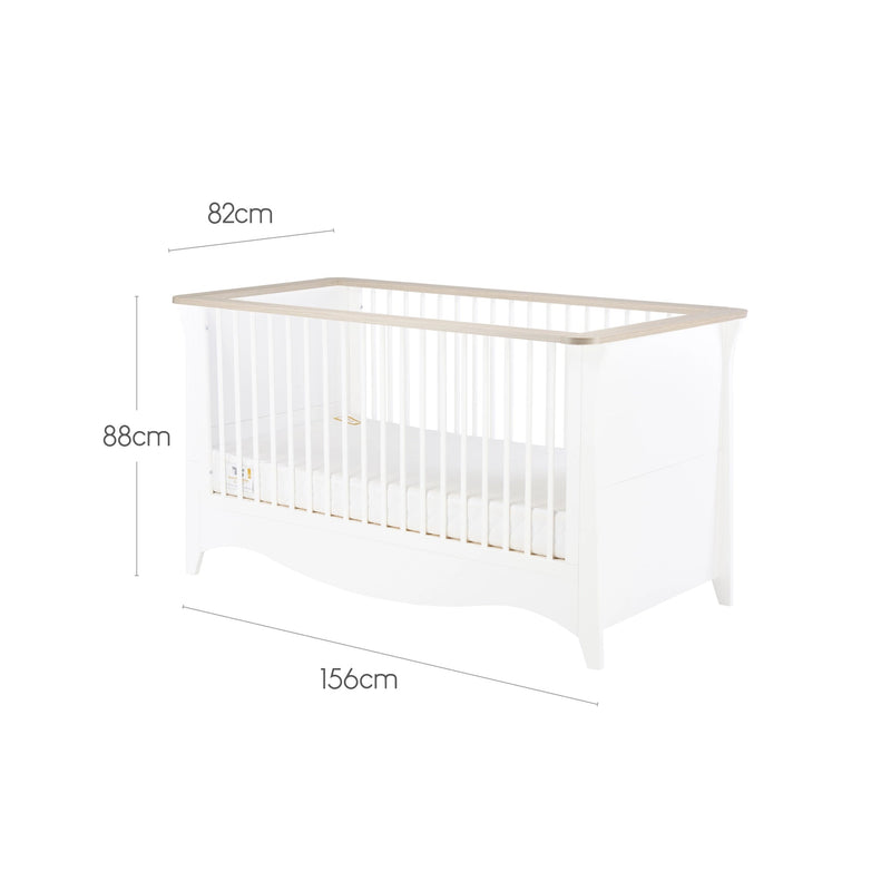 Cuddle Co Clara 3 Piece Furniture Set (White & Ash)
