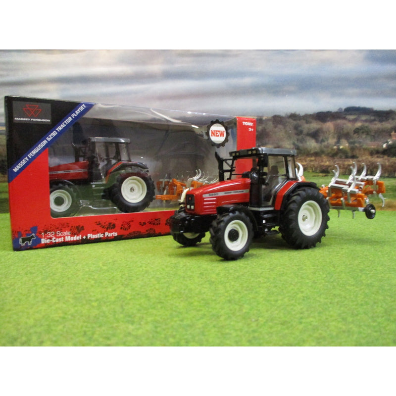 Britains 43335 - Massey Ferguson 6290 Tractor Playset