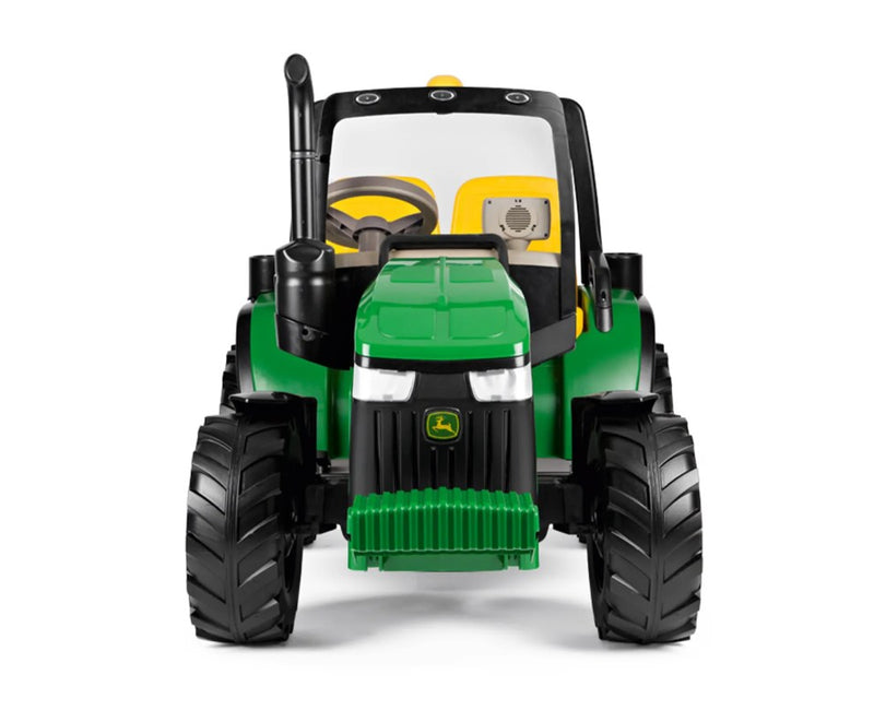 12v Peg Perego Dual Force John Deere Tractor - 2 Seats