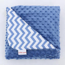 Little Love Blanket Blue Chevron - David Rogers Toymaster